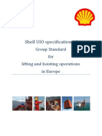 Shell UIO Specification of Group Standard For Lifting and Hoisting Operations in Europe