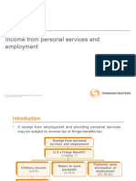 Income From Personal Services and Employment