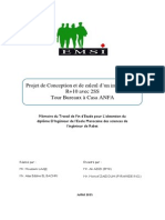 Rapport PFE CONCEPTION ETUDE Casa Anfa Tour Bureau PDF