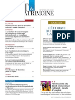 Sommaire Droit & Patrimoine N° 250