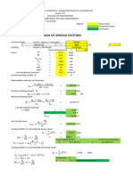 Spread Footing Design