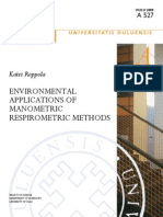 ENNVIRONMENTAL APPLICATIONS OF MANOMETRIC RESPIROMETRIC METHODs