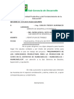 Informe #159 Remito Plan de Trabajo