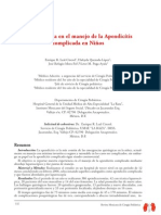 Laparoscopia en El Manejo de La Apendicitis Complicada en Niños