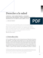 CROSIO, Amilcar. Derecho A La Salud. Comentarios A Sentencia CIDH