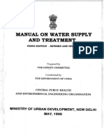 Manual On Water Supply System (CPHEEO)