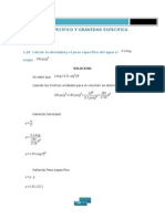 Propiedades de Los Fluidos - Ejercicios