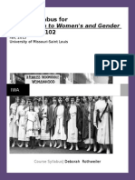 Women Studies Syllabus 2015