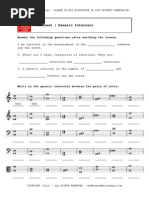 Worksheet Generic Intervals