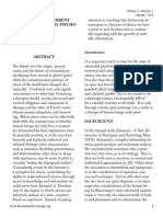 Reactions To The Current Status of Existential Psycho-Therapy Today David Ferlic, Ed.D