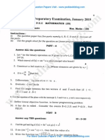 2nd PU Maths Jan 2015 PDF