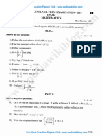 2nd PU Maths Nov 2014 PDF