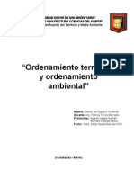 Ordenamiento Territorial y Ambiental