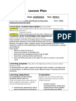 Lesson Plan - Fms Catch and Throw