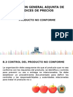 Ejemplos de Producto No Conforme