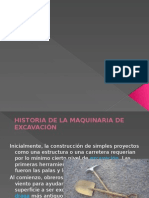 Historia de La Maquinaria para Excavacion