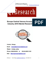 Europe Central Venous Access Devices Industry 2015 Market Research Report