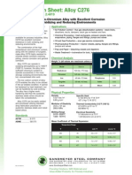 Alloy 276 Spec Sheet