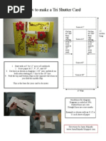 How To Make A Tri Shutter Card