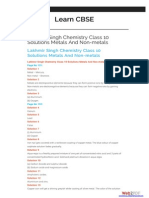 Learn CBSE Learn CBSE: Lakhmir Singh Chemistry Class 10 Solutions Metals and Non-Metals