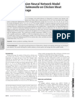 General Regression Neural Network Model For Behavior of Salmonella On Chicken Meat During Cold Storage