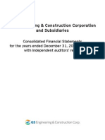 Financial Statement of GS Engineering & Construction