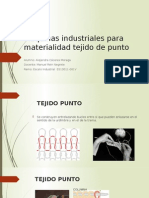 Maquinas Industriales para Materialidad Tejido de Punto