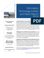 March 2010 IT Status Report