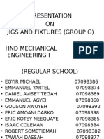 Presentation On Jigs and Fixtures by Group G - 2