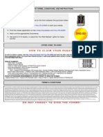 Howtoclaimyourrebate: Rebate Terms, Conditions, and Instructions