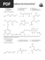 15 Naming and Drawing Functional Groups Practice Worksheet