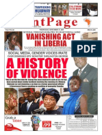 Frontpage: Vanishing Act in Liberia