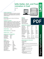 Moisture, Volatile Matter, Ash, and Fixed Carbon Determination in Coal