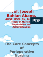 Prof. Joseph Bahian Abang,: Ahse, BSN, RN, Man (C)