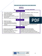 Appendix 1: Questions and Tasks Used in The A Level Simulation