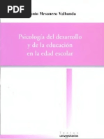 Valhondo, Antonio Mesonero - Psicologia Del Desarrollo y de La Educacion