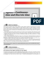 Signals, Continuous Time and Discrete Time