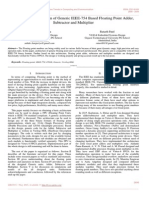 Architecture and Design of Generic IEEE-754 Based Floating Point Adder, Subtractor and Multiplier