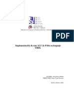 ALU 8 Bits VHDL