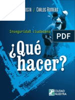 Inseguridad en Lima-Qué Hacer-COSTA y ROMERO, 2010