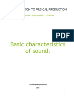 Basic Characteristics of Sound PDF