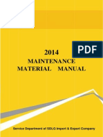 0 2014 Maintenance Material Manual of Export Products