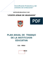 Plan Anual Trabajo 2015