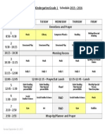 2015 2016 Schedule