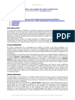 El Control Difuso Como Método de Control Constitucional