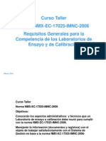 Presentación Curso de La NMX-EC-17025-IMNC-2006