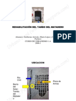 Rehabilitación Del Tambo Del Matadero