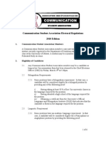 Communication Student Association Electoral Regulations 2010 Edition