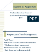 Pain Management by Acupuncture