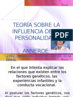 Teoría Sobre La Influencia de La Personalidad